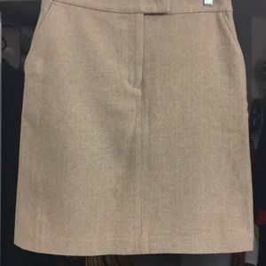 Tommy Hilfiger Size 6 Tan Career skirt tab waist